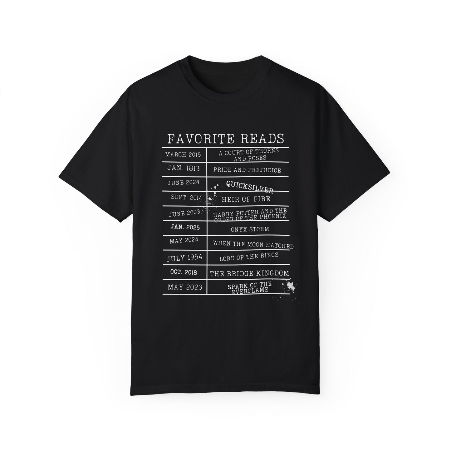 Custom Favorite Reads T-Shirt