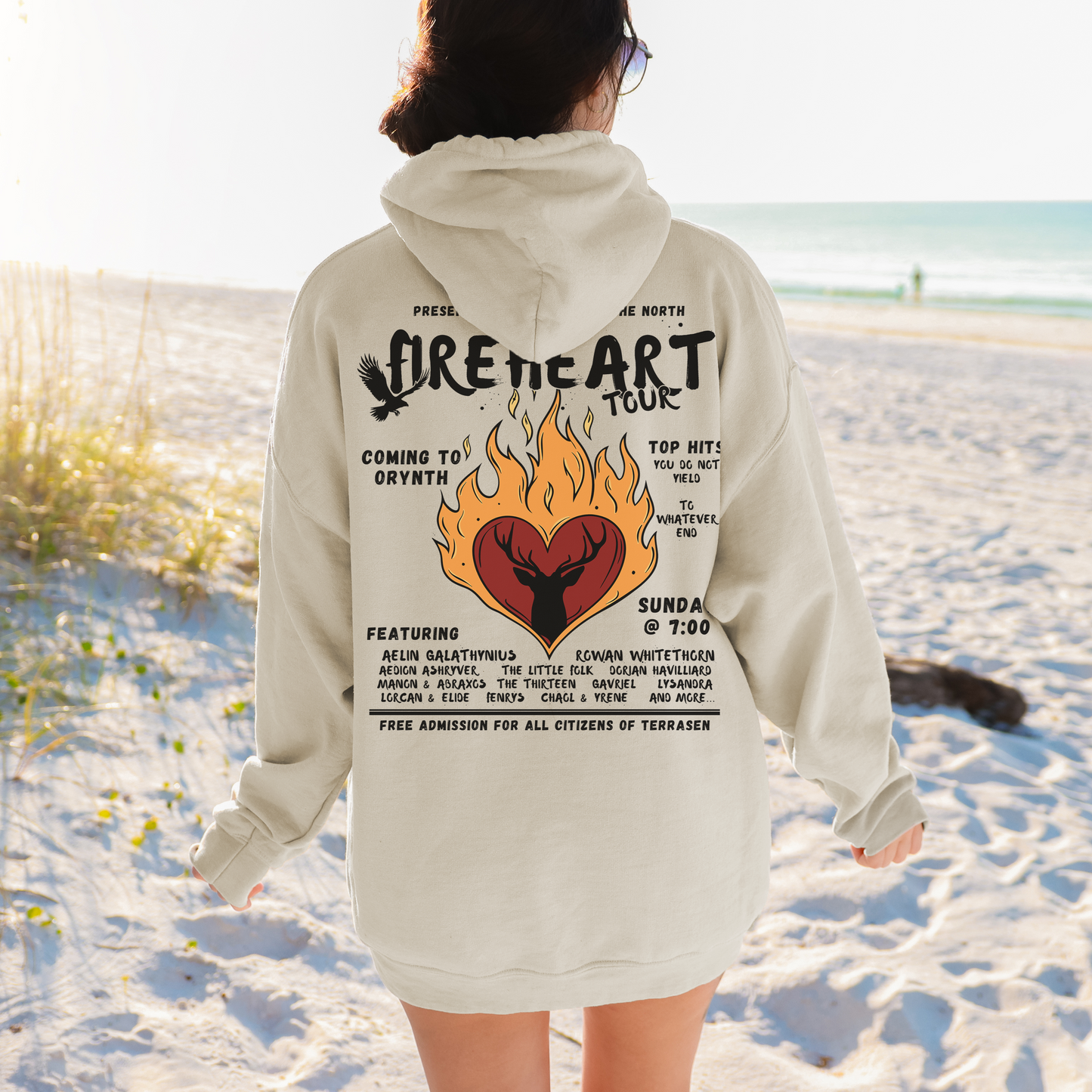 Fireheart Tour Hoodie | Throne of Glass Licensed Merch Sarah J. Maas