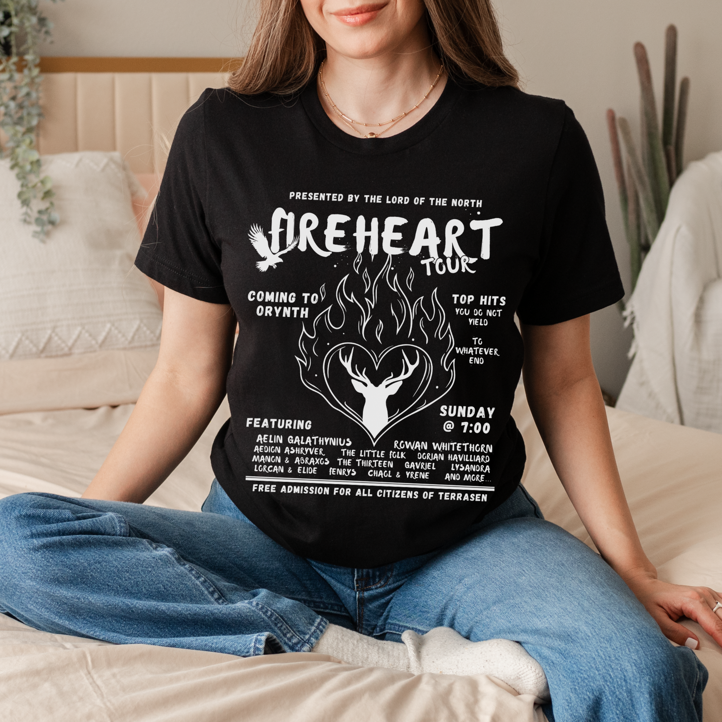 Fireheart Tour T-Shirt Licensed Sarah J. Maas Merchandise