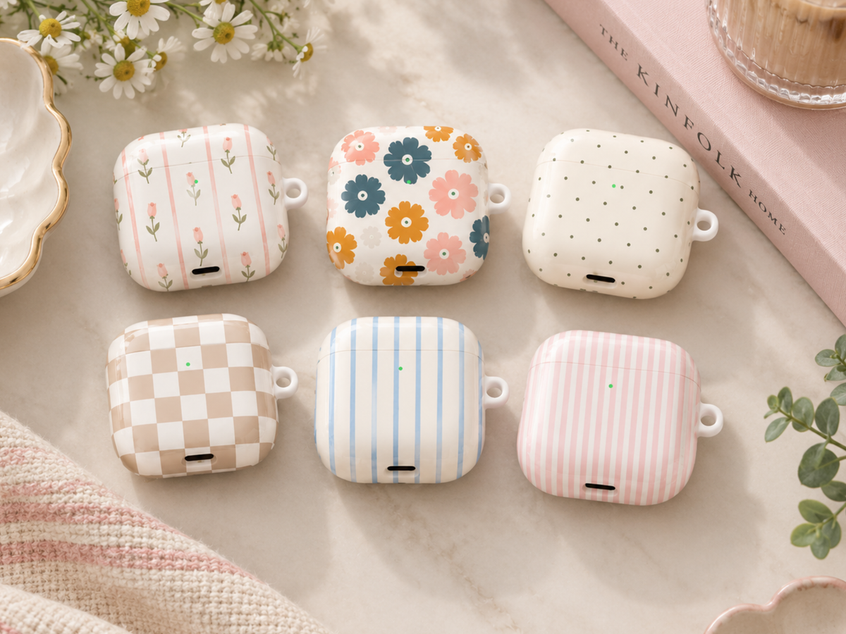 Personalized Design AirPods Case, Cute Neutral AirPod Cover, Aesthetic Earbuds Case, Protective AirPod 1, 2, 3, 4 Case