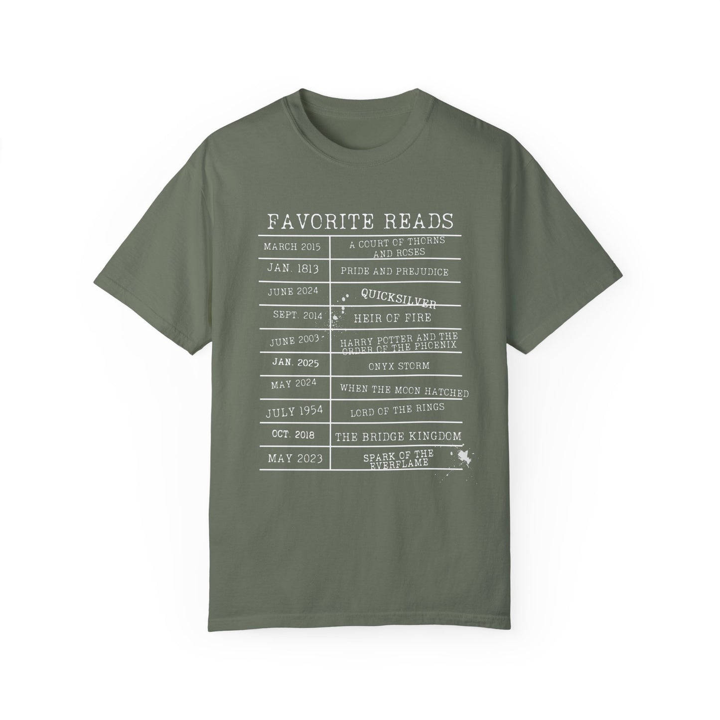 Custom Favorite Reads T-Shirt