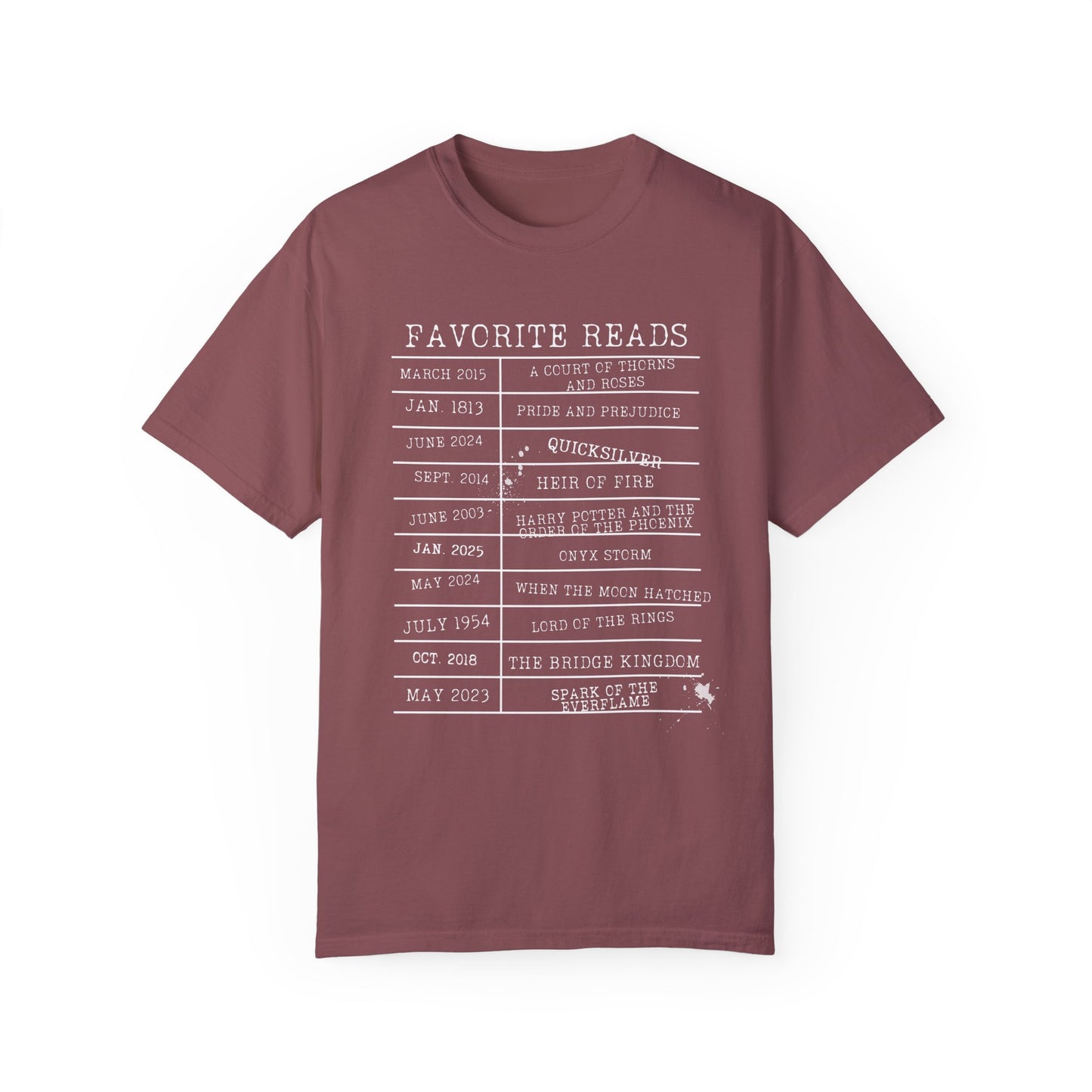Custom Favorite Reads T-Shirt