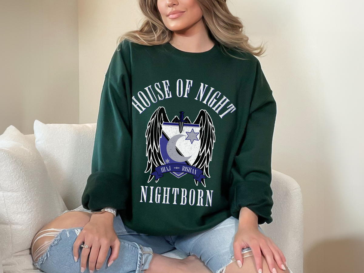 House of Night Sweatshirt: The Serpent and The Wings of Night Licensed Merch by Carissa Broadbent