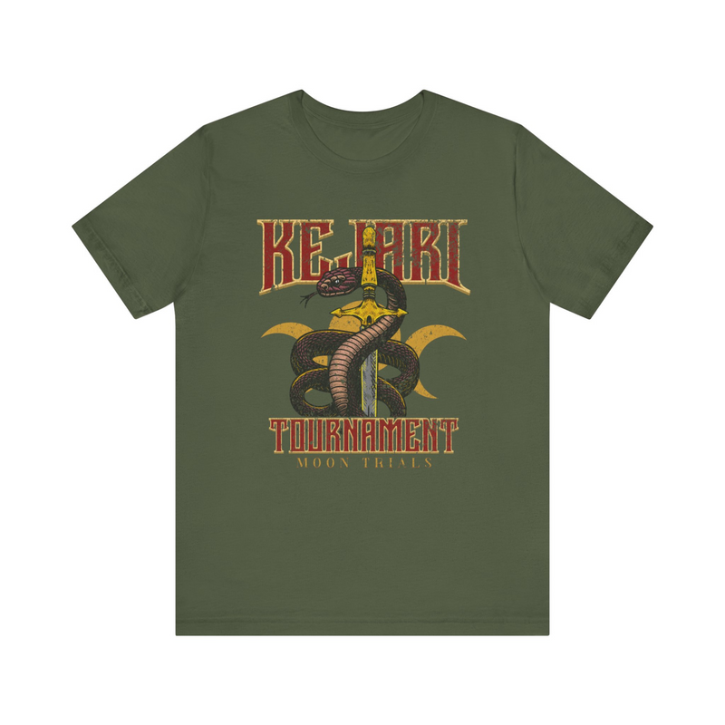 Kejari Tournament Shirt: Officially Licensed The Serpent and The Wings of Night Merch by Carissa Broadbent