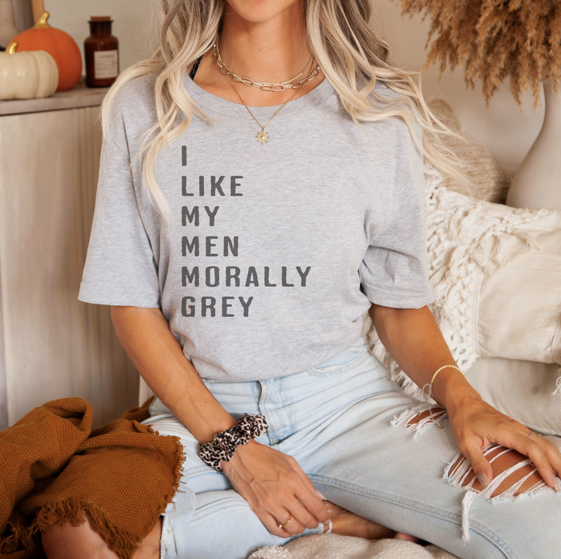 Morally Grey Men Bookish Shirt