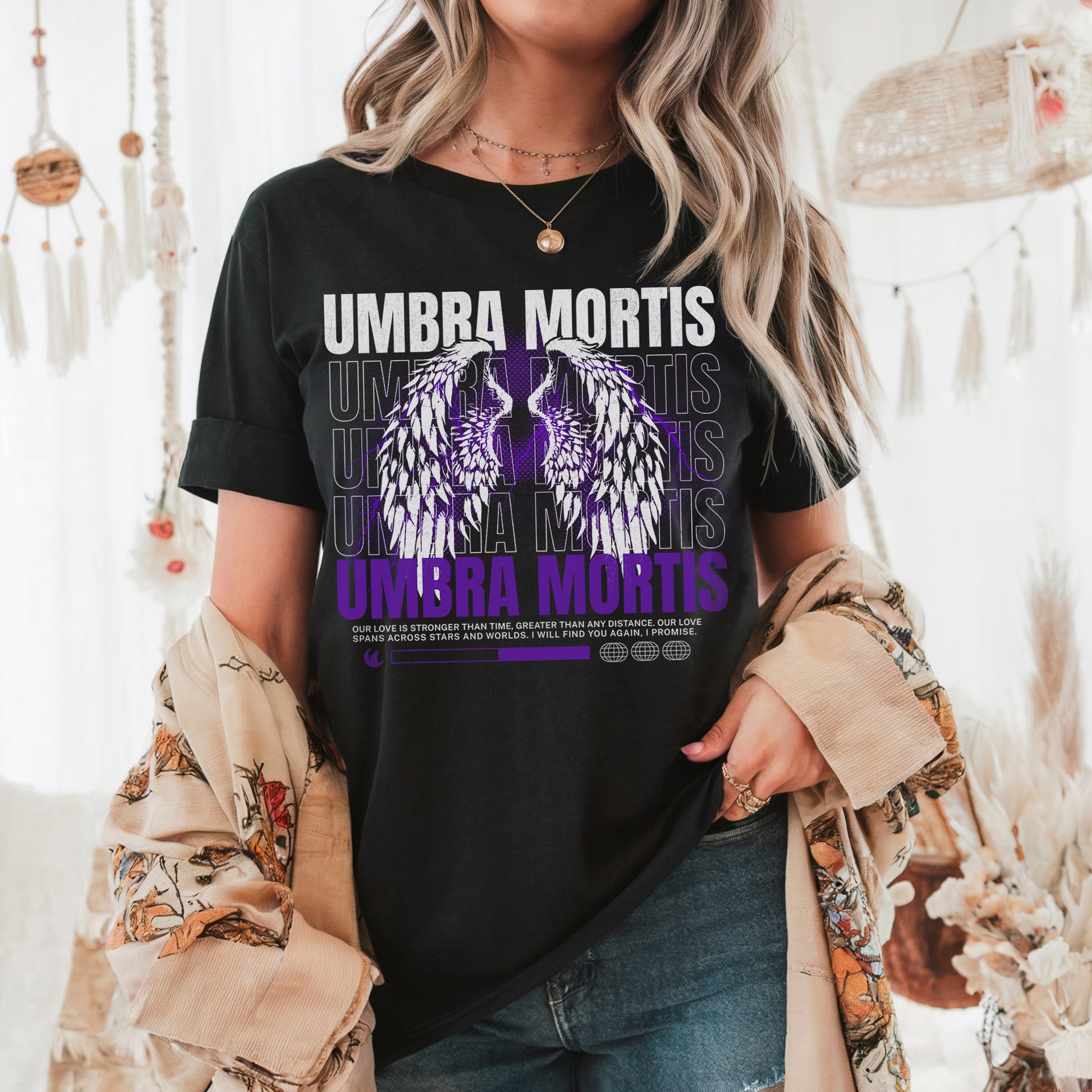 Umbra Mortis T-shirt | Crescent City Licensed Sarah J. Maas Merchandise